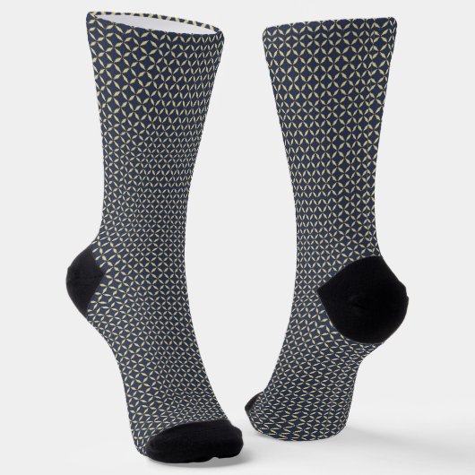 Blue Grid Socks for Bold Everyday Style ソックス (傾斜あり)