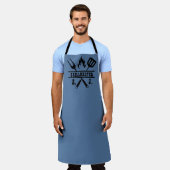 Blue Grillmaster BBQ Apron エプロン (着用した状態)