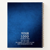 Blue Grunge Gradient Personalized Corporate Notes ノートブック (裏面)