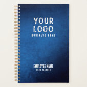 Blue Grunge Gradient Personalized Employee Planner プランナー手帳 (正面)