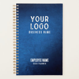 Blue Grunge Gradient Personalized Employee Planner プランナー手帳