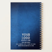 Blue Grunge Gradient Personalized Employee Planner プランナー手帳 (裏面)
