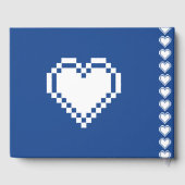 Blue Guest Bookの8ビットハート ゲストブック (裏面)