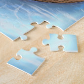 Blue Hair Mermaid Reading On A Boat Puzzle ジグソーパズル (側面)