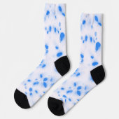 Blue Halftone Polka Sustainable Premium Crew Socks ソックス (左)