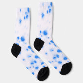 Blue Halftone Polka Sustainable Premium Crew Socks ソックス (右)