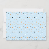 Blue Halloween Ghost Thank You Card サンキューカード (裏面)