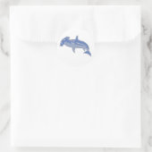 Blue Hammerheadスタンプ ラウンドシール (バッグ)