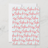 Blue Handwritten Christmas Party Invitation 招待状 (裏面)