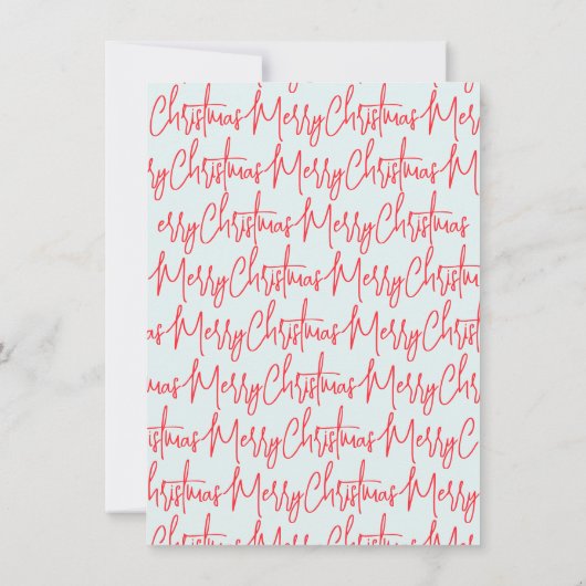 Blue Handwritten Christmas Party Invitation 招待状 (裏面)