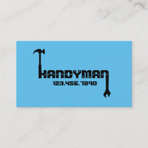 Blue Handymanモダンメンテナンス名刺 名刺