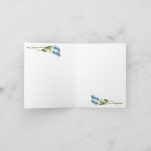 Blue Hatノートカードのレディ カード (内部)