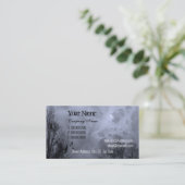 Blue Haunted Sky Custom Business Cards 名刺 (スタンド正面)
