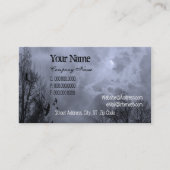 Blue Haunted Sky Custom Business Cards 名刺 (正面)