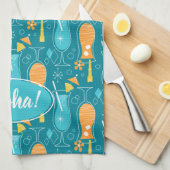 Blue Hawaii and Tropical Itch キッチンタオル (四つ折り)