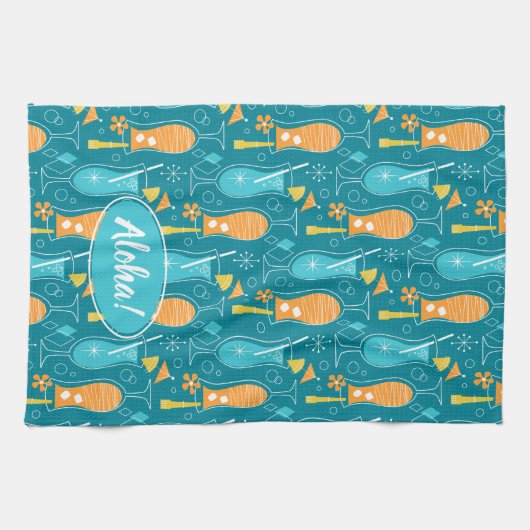 Blue Hawaii and Tropical Itch キッチンタオル (横)