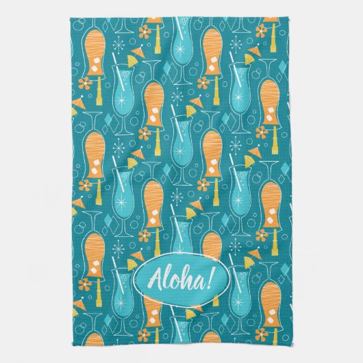 Blue Hawaii and Tropical Itch キッチンタオル (縦)