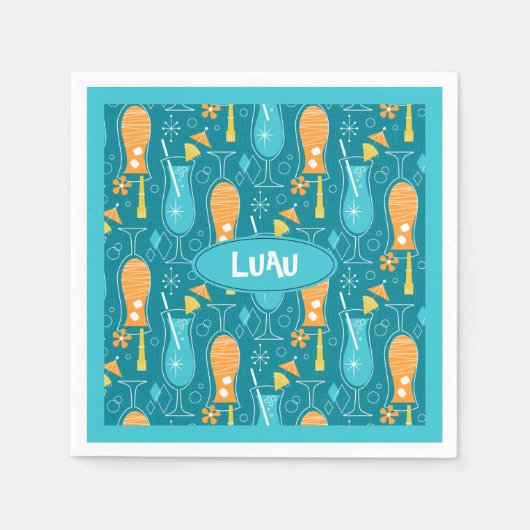 Blue Hawaii and Tropical Itch スタンダードカクテルナプキン (正面)