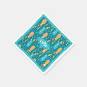 Blue Hawaii and Tropical Itch スタンダードカクテルナプキン (角)