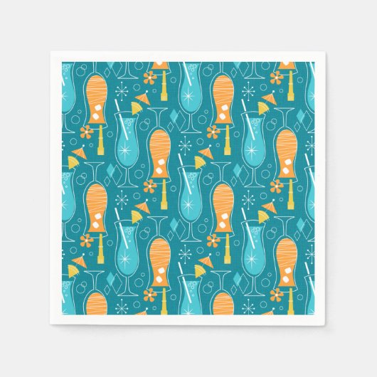 Blue Hawaii and Tropical Itch スタンダードカクテルナプキン (正面)