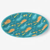 Blue Hawaii and Tropical Itch ペーパープレート (アングル)