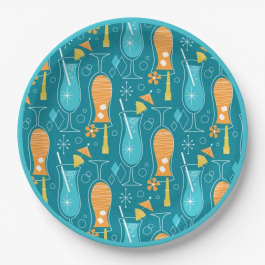 Blue Hawaii and Tropical Itch ペーパープレート (正面)