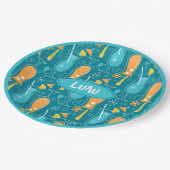 Blue Hawaii and Tropical Itch ペーパープレート (アングル)