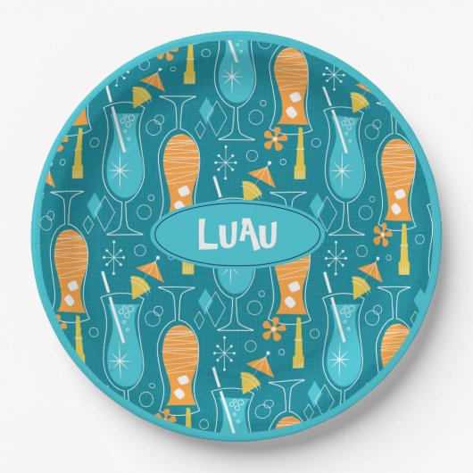 Blue Hawaii and Tropical Itch ペーパープレート (正面)