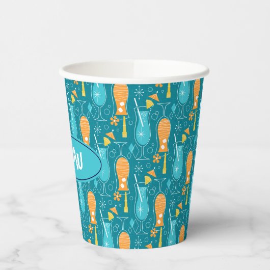 Blue Hawaii and Tropical Itch 紙コップ (左)