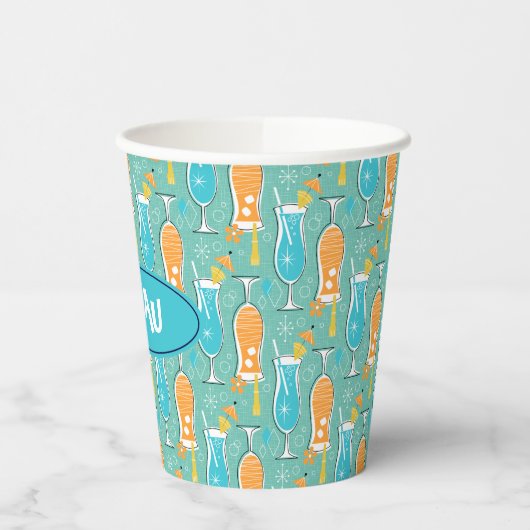 Blue Hawaii and Tropical Itch - Bg Turquoise 紙コップ (左)