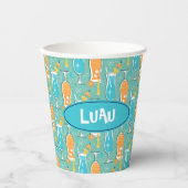 Blue Hawaii and Tropical Itch - Bg Turquoise 紙コップ (正面)
