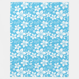 BLUE HAWAII PATTERN (BLUE) フリースブランケット