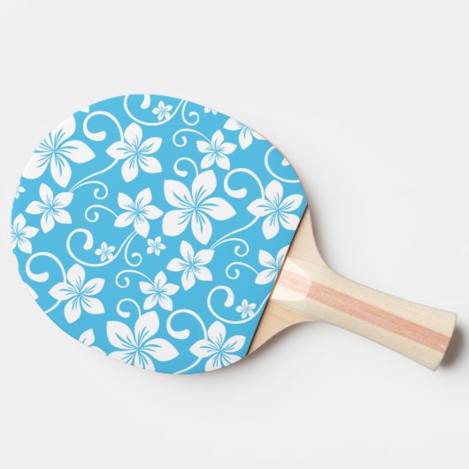 BLUE HAWAII PATTERN (BLUE) 卓球ラケット (横)