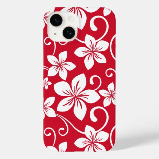 BLUE HAWAII (RED)ケースメイトiPhoneケース Case-Mate iPhoneケース (裏面)