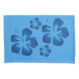 Blue Hawaiian Flower  枕カバー