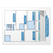 Blue Healthcare Student Medicineテンプレート ノートパッド (正面)