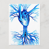 Blue heart ポストカード (正面)