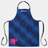 Blue heart  romantic wallpaper エプロン (正面)