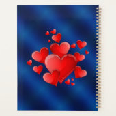 Blue heart  romantic wallpaper プランナー手帳 (裏面)