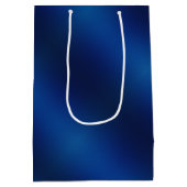 Blue heart  romantic wallpaper ミディアムペーパーバッグ (裏面)