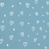 Blue Hearts & Dots Pattern – Cute Hand-Drawn Desig 壁紙 (縫い目)