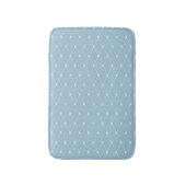 Blue Hearts Pattern Bath Mat バスマット (正面縦)