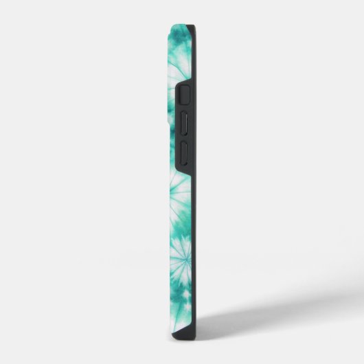 Blue Hearts Tie Dye iPhoneケース (左側面)