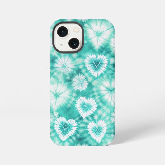 Blue Hearts Tie Dye iPhoneケース (裏面)