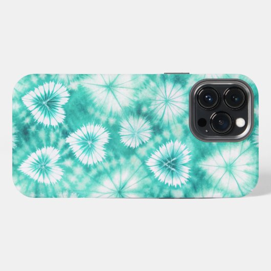Blue Hearts Tie Dye iPhoneケース (裏面横)