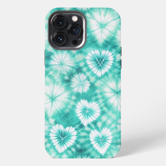 Blue Hearts Tie Dye iPhoneケース (裏面)