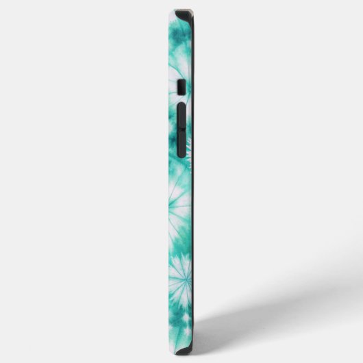 Blue Hearts Tie Dye iPhoneケース (左側面)