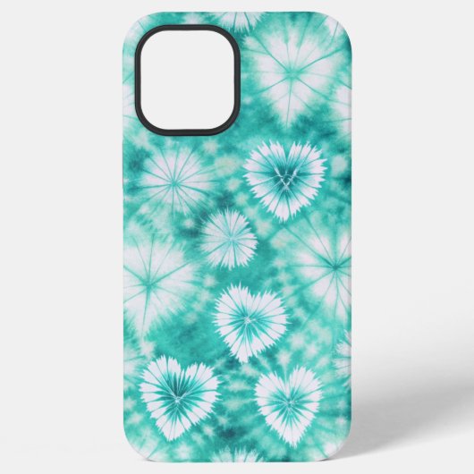 Blue Hearts Tie Dye iPhoneケース (裏面)