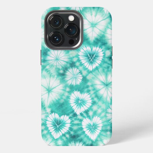 Blue Hearts Tie Dye iPhoneケース (裏面)