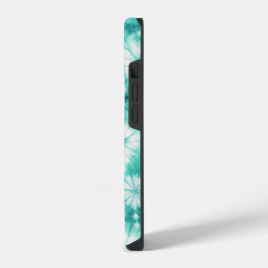 Blue Hearts Tie Dye iPhoneケース (左側面)